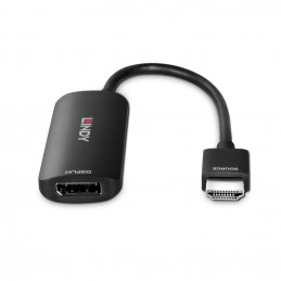 Lindy 38329 videokaapeli-adapteri 0,157 m HDMI-tyyppi A (vakio) DisplayPort Musta