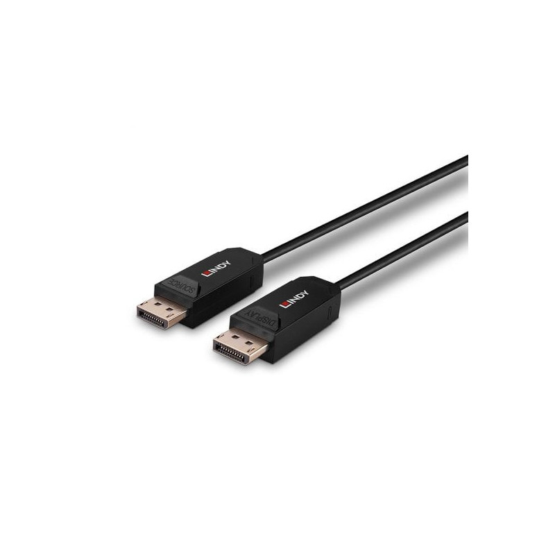 Lindy 38521 DisplayPort-kaapeli 10 m Musta
