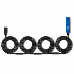 Lindy 43362 USB-kaapeli 30 m USB 3.2 Gen 1 (3.1 Gen 1) USB A Musta, Sininen