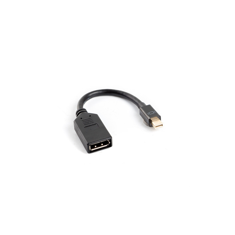 Lanberg AD-0003-BK DisplayPort-kaapeli 0,12 m Mini DisplayPort Musta