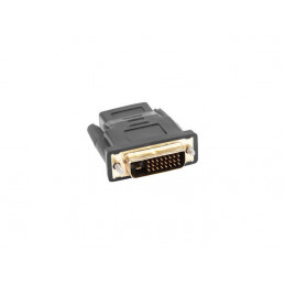 Lanberg AD-0010-BK kaapelin sukupuolenvaihtaja HDMI DVI-D Musta
