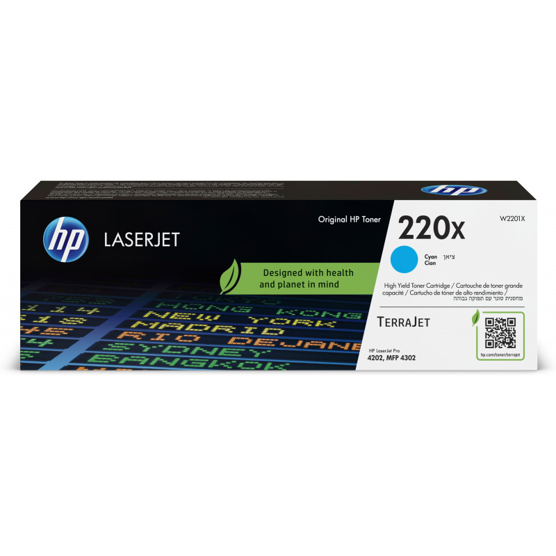 HP 220X syaani alkuperäinen LaserJet -värikasetti