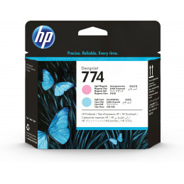 HP 774 Light Magenta Cyan DesignJet Printhead