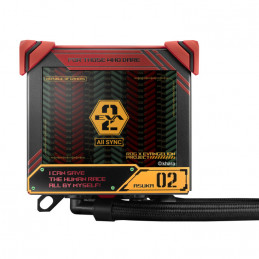 ASUS ROG RYUJIN III 360 ARGB EVA-02 EDITION Tietokonekotelo All-in-one-nesteenjäähdytin 12 cm Musta, Punainen