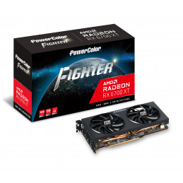 PowerColor AXRX 6700XT 12GBD6-3DH näytönohjain AMD Radeon RX 6700 XT 12 GB GDDR6