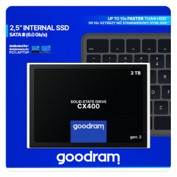 Goodram CX400 SSDPR-CX400-02T-G2 SSD-massamuisti 2.5" 2,05 TB Serial ATA III 3D NAND