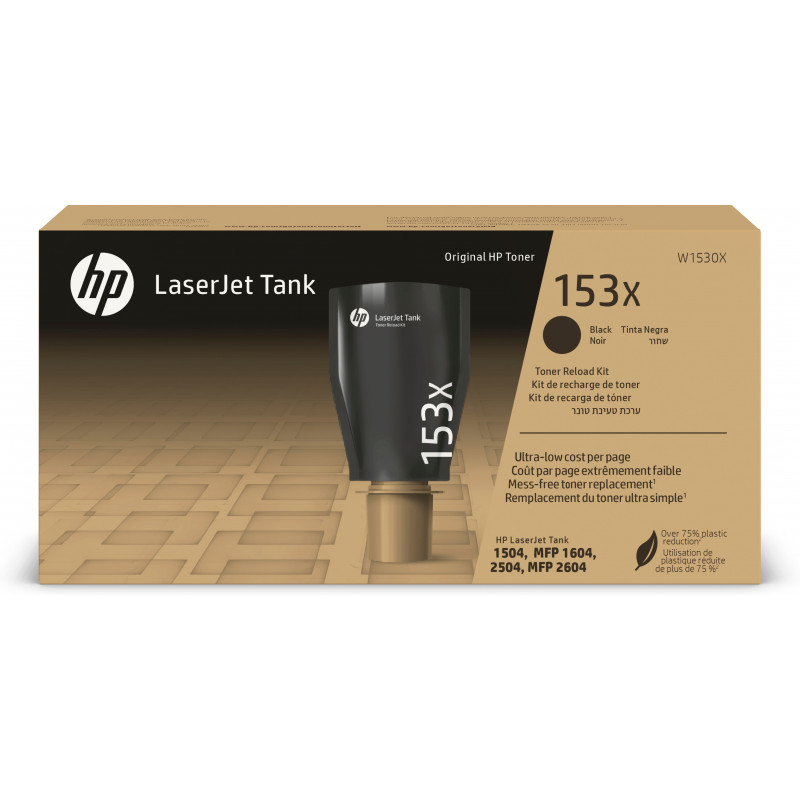 HP 153X alkuperäinen musta LaserJet Tank -väriaineen täyttöpakkaus
