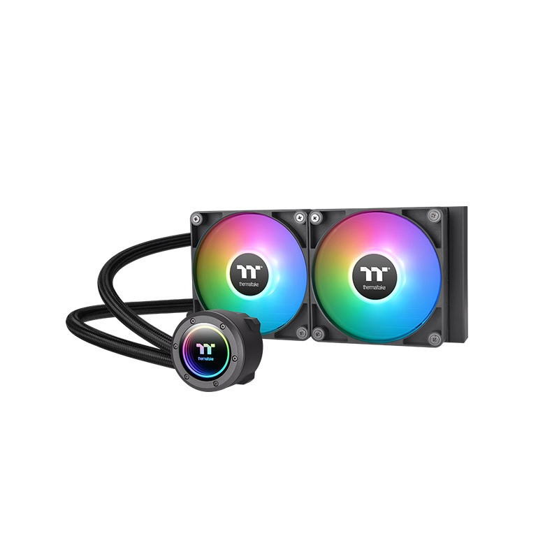 Thermaltake TT TH240 ARGB Suoritin All-in-one-nesteenjäähdytin 12 cm Musta 1 kpl