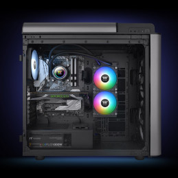 Thermaltake TT TH240 ARGB Suoritin All-in-one-nesteenjäähdytin 12 cm Musta 1 kpl