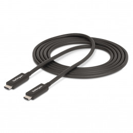 StarTech.com A40G2MB-TB4-CABLE Thunderbolt-kaapeli 2 m 40 Gbit s Musta