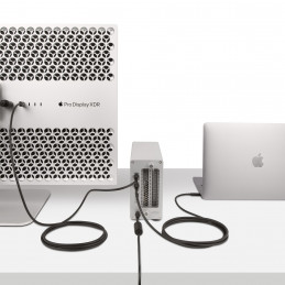 StarTech.com A40G2MB-TB4-CABLE Thunderbolt-kaapeli 2 m 40 Gbit s Musta