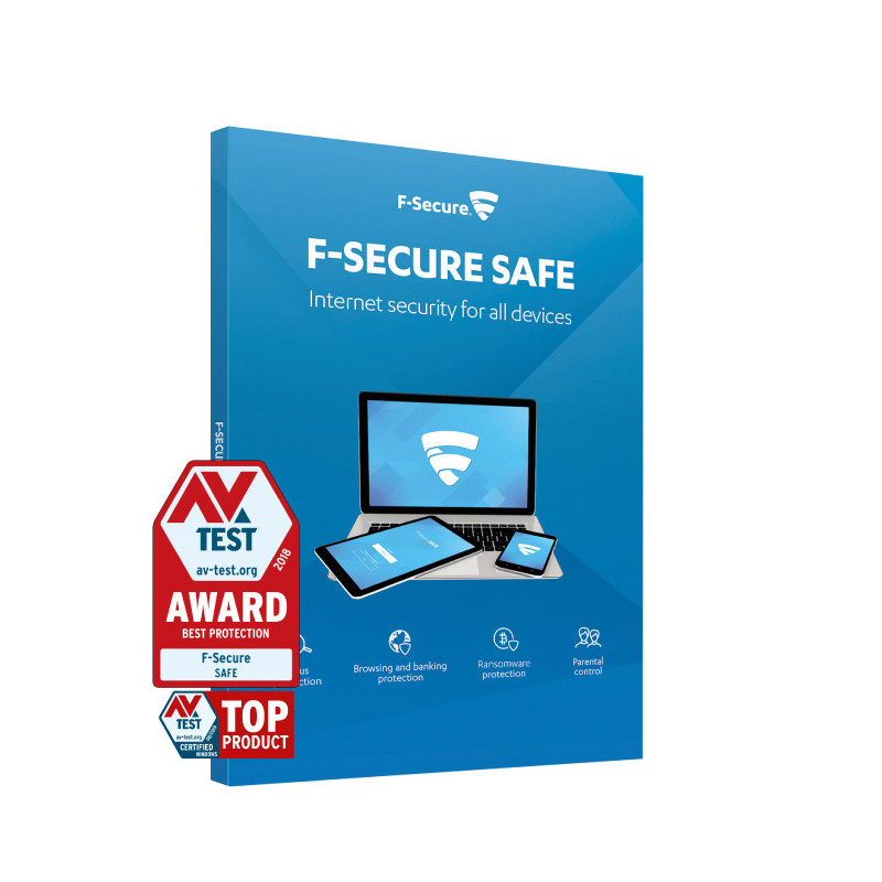 F-SECURE SAFE, 1 year, 3 devices Virustorjunta 1 vuosi vuosia