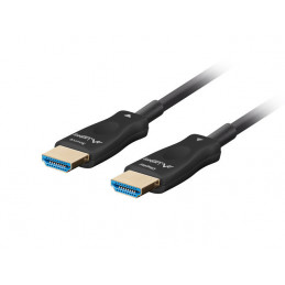 Lanberg CA-HDMI-30FB-1000-BK HDMI-kaapeli 100 m HDMI-tyyppi A (vakio) Musta