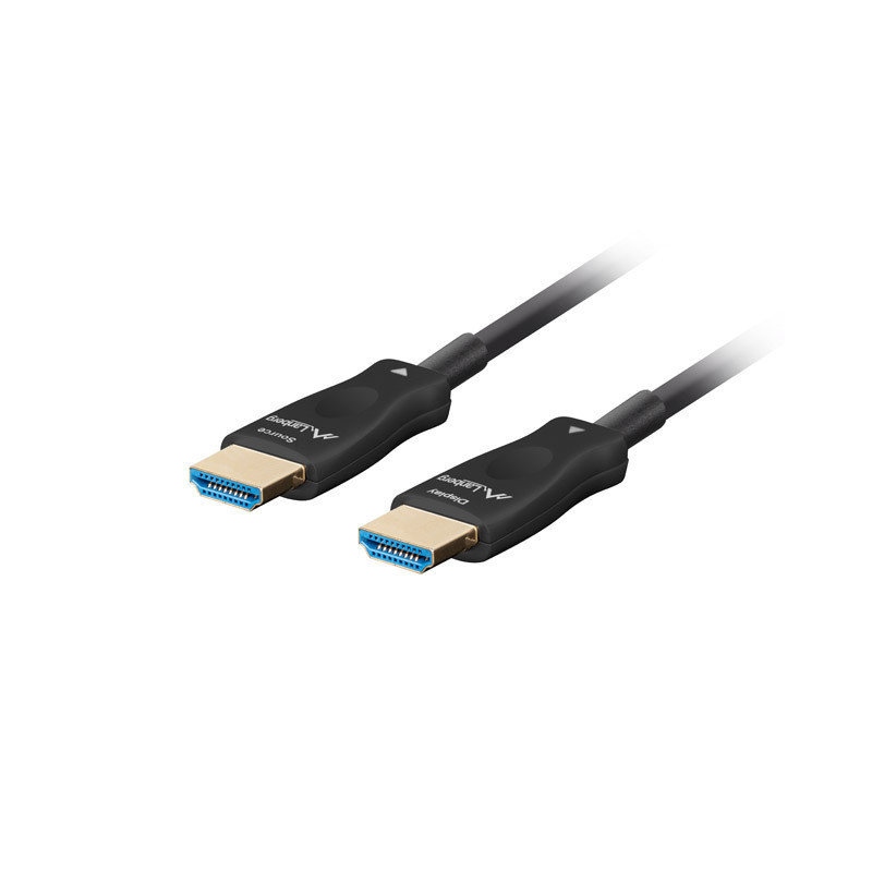 Lanberg CA-HDMI-30FB-1000-BK HDMI-kaapeli 100 m HDMI-tyyppi A (vakio) Musta