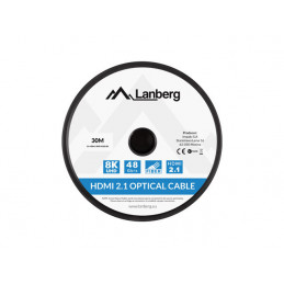 Lanberg CA-HDMI-30FB-0300-BK HDMI-kaapeli 40 m HDMI-tyyppi A (vakio) Musta