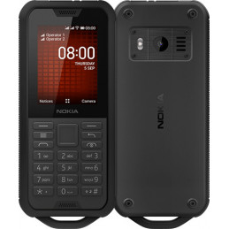 Nokia 800 Tough 6,1 cm (2.4") Hybridi-Dual SIM KaiOS 4G Micro-USB 0,5 GB 4 GB 2100 mAh Musta
