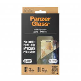 PanzerGlass UWF Anti Reflective & Bluelight Kirkas näytönsuoja Apple 1 kpl