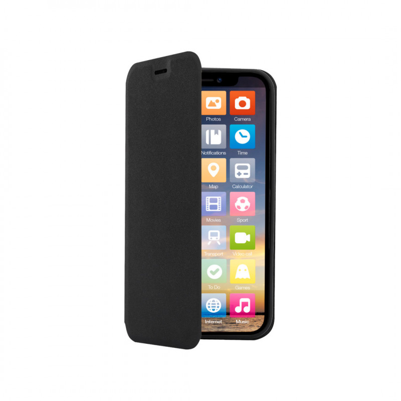 Screenor CLEVER matkapuhelimen suojakotelo 15,5 cm (6.1") Lompakkokotelo Musta