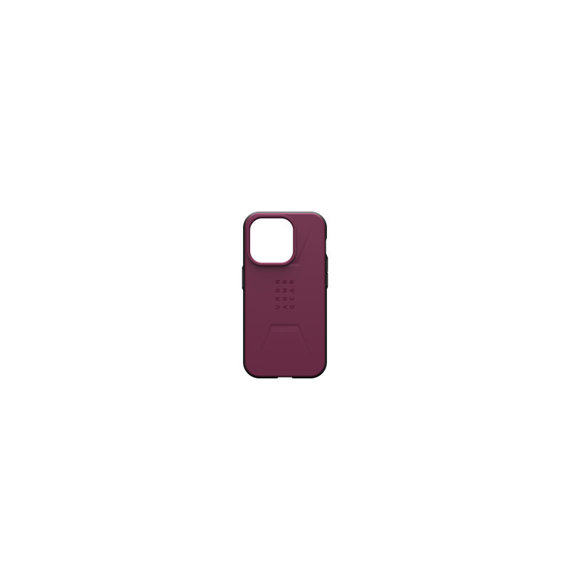 Urban Armor Gear Civilian Magsafe matkapuhelimen suojakotelo 15,5 cm (6.1") Suojus Bordeaux