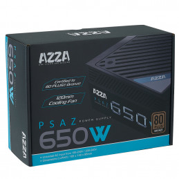 Azza PSAZ-650W virtalähdeyksikkö 20+4 pin ATX ATX Musta