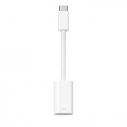 Apple MUQX3ZM A kaapelin sukupuolenvaihtaja USB Type-C Lightning Valkoinen