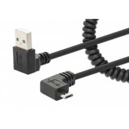 Manhattan 356237 USB-kaapeli 1 m USB A Micro-USB B Musta