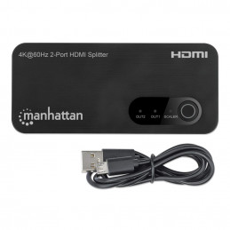 Manhattan 207614 videohaaroitin HDMI 2x HDMI