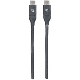 Manhattan 353526 USB-kaapeli 1 m USB 3.2 Gen 2 (3.1 Gen 2) USB C Musta