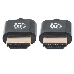 Manhattan 394352 HDMI-kaapeli 1 m HDMI-tyyppi A (vakio) Musta