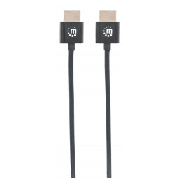 Manhattan 394352 HDMI-kaapeli 1 m HDMI-tyyppi A (vakio) Musta