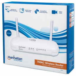 Manhattan 525541 langaton reititin Nopea Ethernet Kaksitaajuus (2,4 GHz 5 GHz) Valkoinen