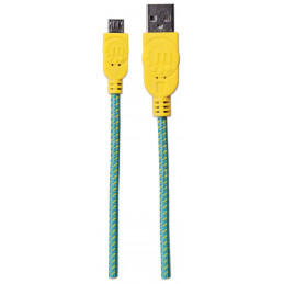 Manhattan 352703 USB-kaapeli 1,8 m USB 2.0 USB A Micro-USB B Vihreä, Keltainen