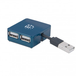 Manhattan 160605 keskitin USB 3.2 Gen 1 (3.1 Gen 1) Type-A 480 Mbit s Musta
