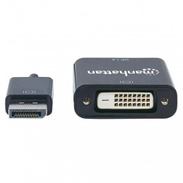 Manhattan 152228 videokaapeli-adapteri 0,23 m DisplayPort DVI-D Musta