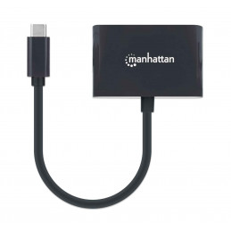 Manhattan 153430 USB grafiikka-adapteri 1024 x 768 pikseliä Musta