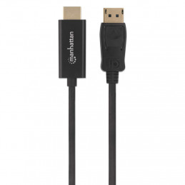 Manhattan 153195 videokaapeli-adapteri 1 m DisplayPort HDMI Musta