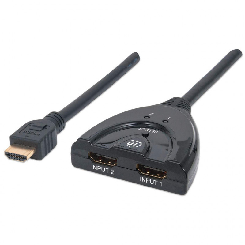 Manhattan 207416 videohaaroitin HDMI 2x HDMI