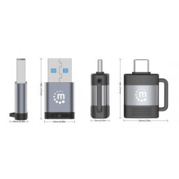 Manhattan 356329 liitäntäkortti -sovitin USB 3.2 Gen 1 (3.1 Gen 1), USB Type-C