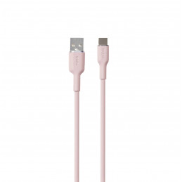 PURO PUUSBCICONROSE USB-kaapeli 1,5 m USB 3.2 Gen 1 (3.1 Gen 1) USB A USB C Vaaleanpunainen