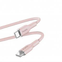 PURO PUUSBCUSBCICONROSE USB-kaapeli 1,5 m USB 3.2 Gen 1 (3.1 Gen 1) USB C Vaaleanpunainen
