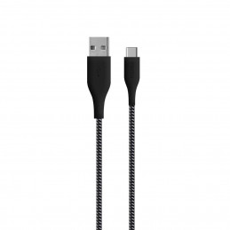 PURO CUSBCFABK3BLK USB-kaapeli 1,2 m USB 3.2 Gen 1 (3.1 Gen 1) USB A USB C Musta