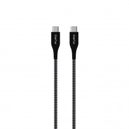 PURO CUSBCUSBCFABK3BLK USB-kaapeli 1,2 m USB 3.2 Gen 1 (3.1 Gen 1) USB C Musta