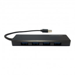 LC-Power LC-HUB-U3-4-V2 keskitin USB 3.2 Gen 1 (3.1 Gen 1) Type-A 5 Mbit s Musta