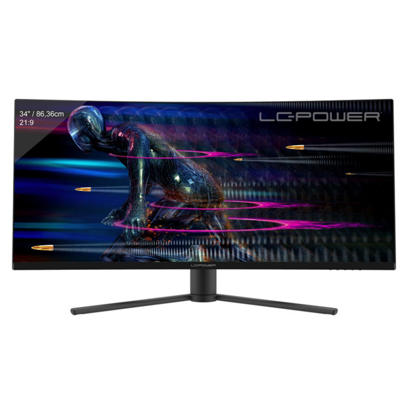 LC-Power LC-M34-UWQHD-165-C tietokoneen litteä näyttö 86,4 cm (34") 3440 x 1440 pikseliä UW-UXGA LED