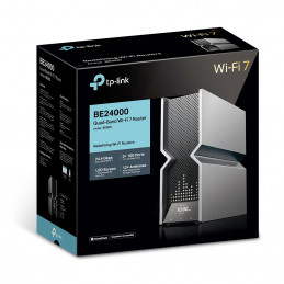 TP-Link Archer BE900 langaton reititin Multi-Gigabit Ethernet Quad-band (2.4 GHz   5 GHz-1   5 GHz-2   6 GHz) Musta, Harmaa