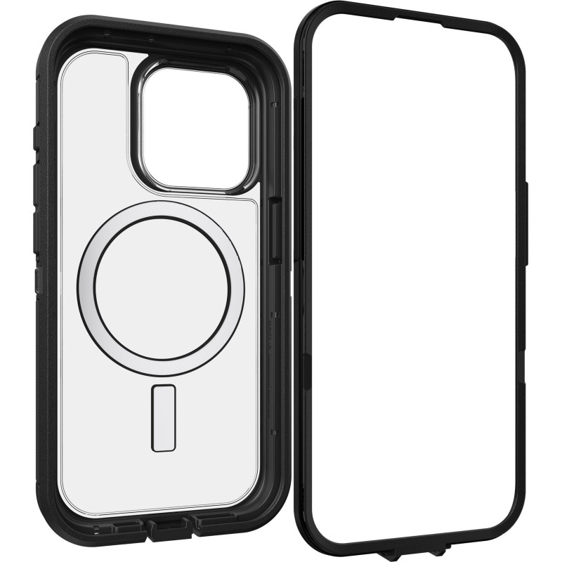OtterBox Defender XT matkapuhelimen suojakotelo 15,5 cm (6.1") Suojus Musta, Läpinäkyvä
