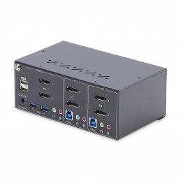 StarTech.com P2DD46A2-KVM-SWITCH KVM-kytkin Musta