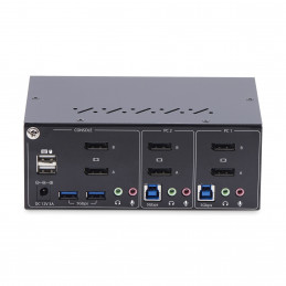 StarTech.com P2DD46A2-KVM-SWITCH KVM-kytkin Musta