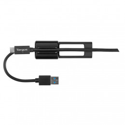 Targus ACC110401GLX USB-kaapeli 0,1 m USB A USB C Musta