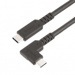StarTech.com RUSB31CC50CMBR USB-kaapeli 0,5 m USB 3.2 Gen 2 (3.1 Gen 2) USB C Musta